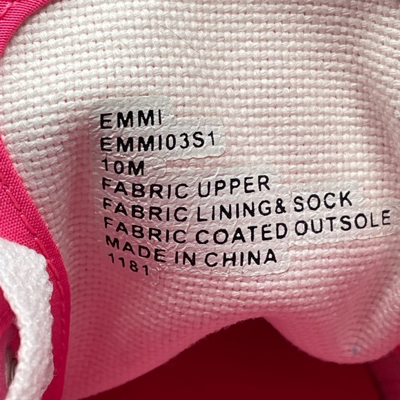 Steve Madden Emmi Canvas Platform Sneakers Shoes Womens Size 10M Bright Pink - Picture 10 of 10